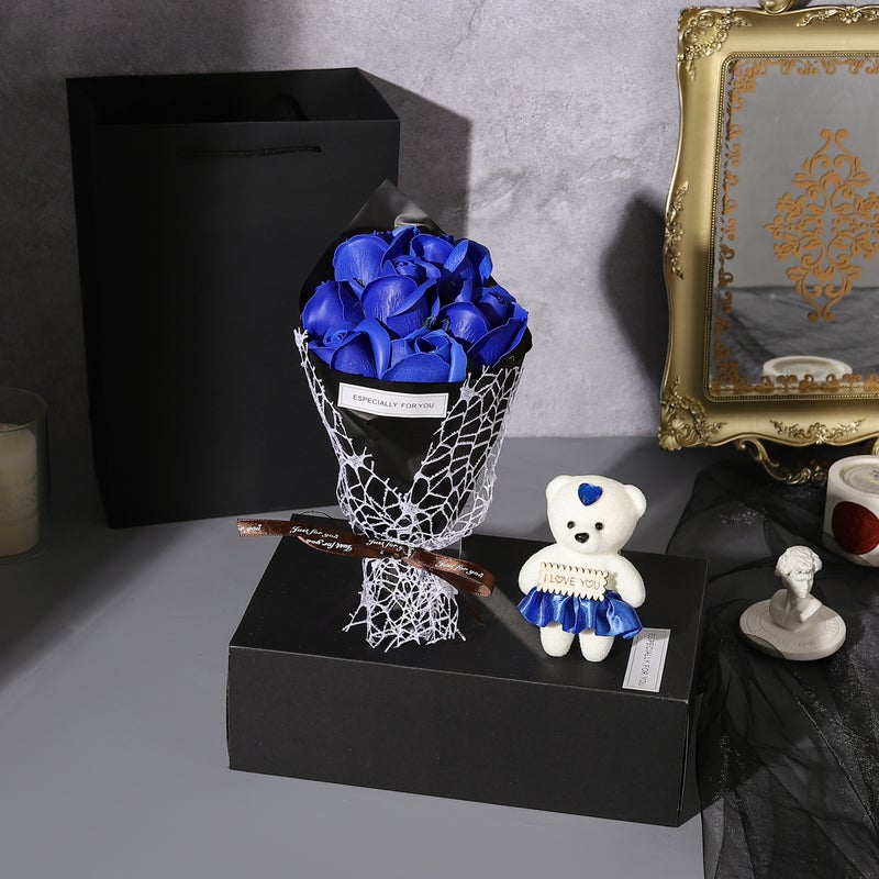 Simulated Rose Gift Box Valentine'S Day Birthday Gift Chinese Valentine'S Day Creative Gift Rose Bouquet Soap Graduation Season Bouquet - Image 1